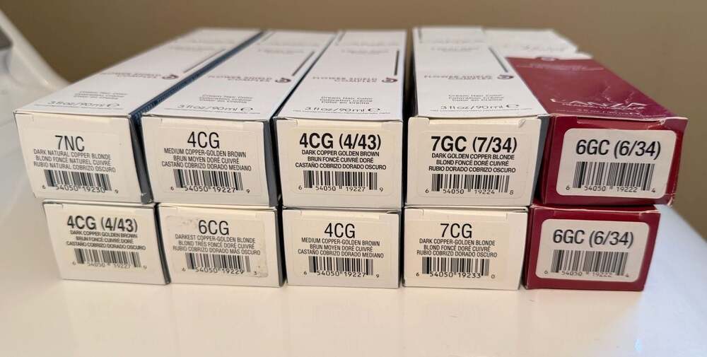Lot of 10 L'ANZA Healing Color Cream Haircolor Tubes 3oz